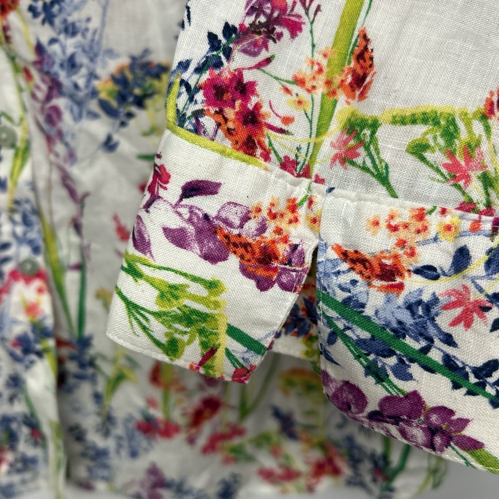 Chico's Multicolor Floral Button Down Shirt - Picture 4 of 5